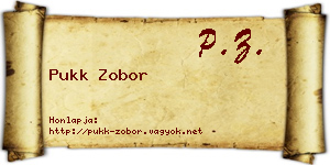 Pukk Zobor névjegykártya
